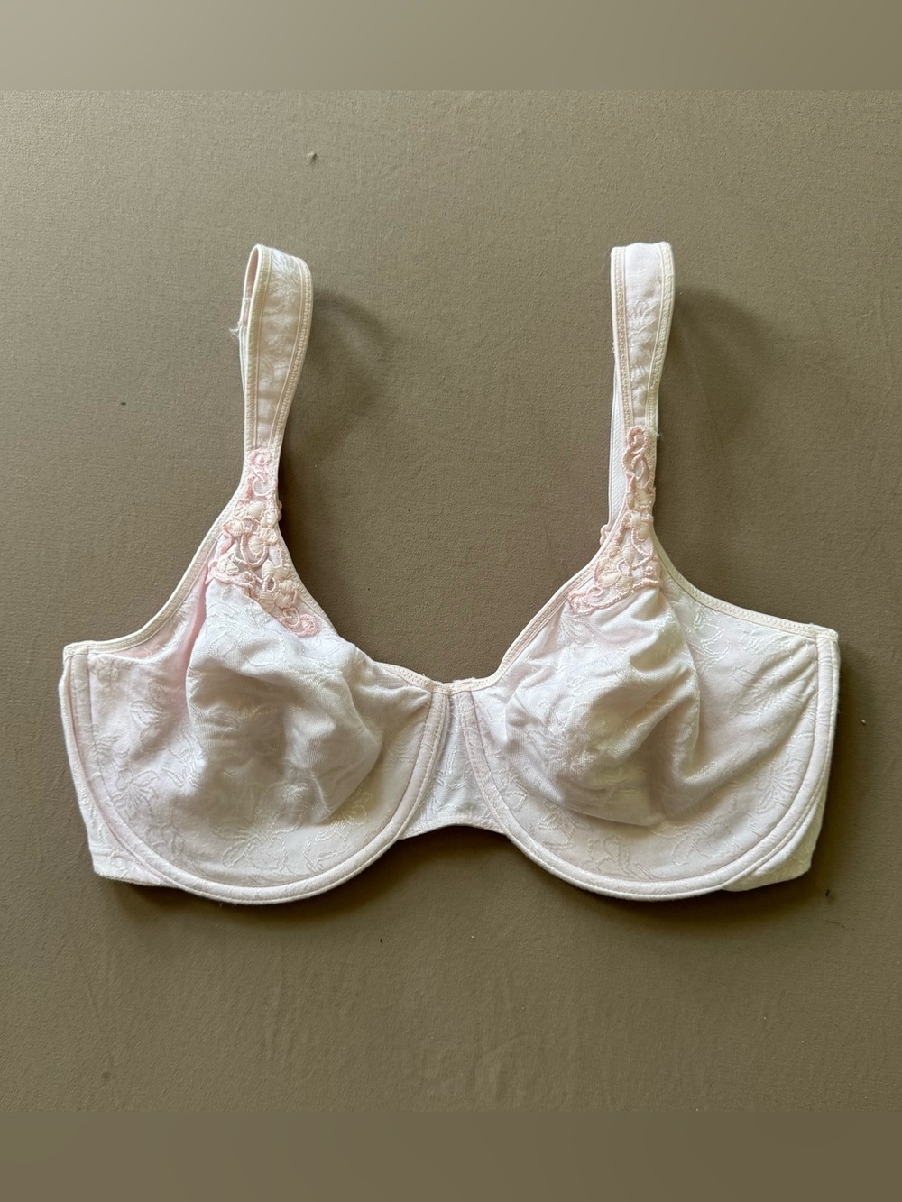 Vintage Playtex Secrets Unpadded Floral Embroidered Bra